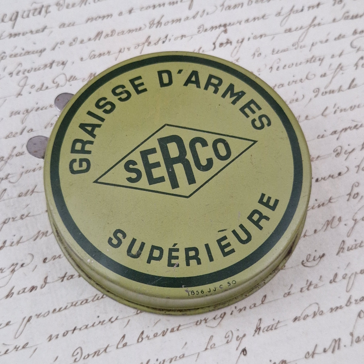 Vintage SERCO gun grease tin