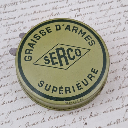 Vintage SERCO gun grease tin