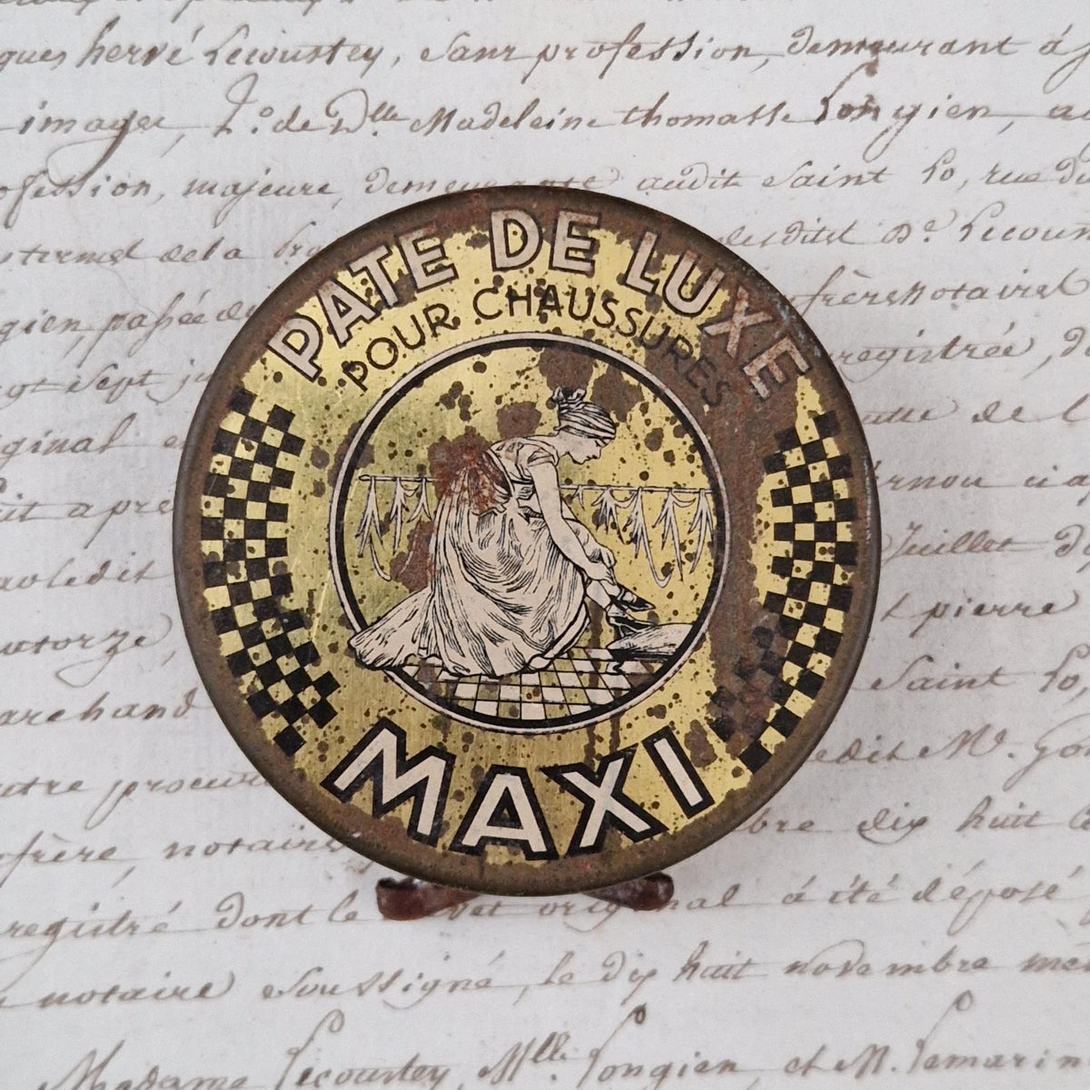 Boîte de cirage Maxi Pâte de Luxe - Décor à l’élégante