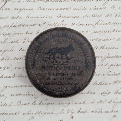 Rare Loup Noir cream polish tin