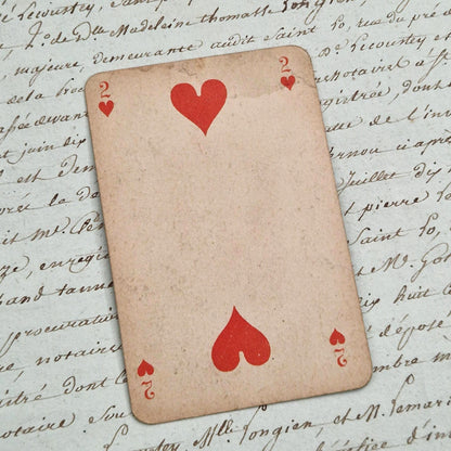 Rare carte à jouer Crème Éclipse - 2 de cœur