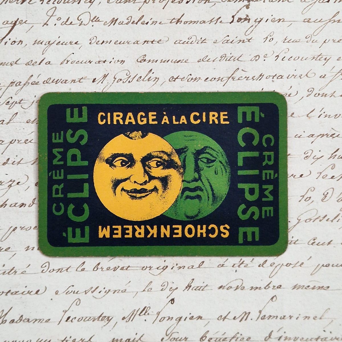 Rare carte à jouer Crème Éclipse - 4 de coeur