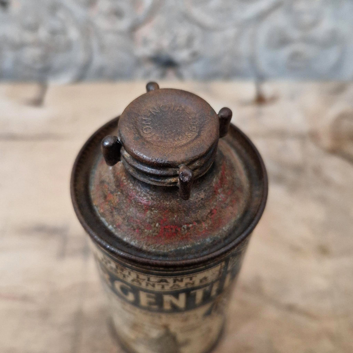 Antique "Argentil" tin - Lion Noir, circa 1910