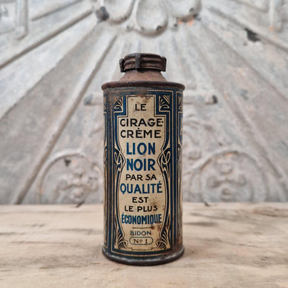 Boîte bidon ancien « Argentil » - Lion Noir, Vers 1910