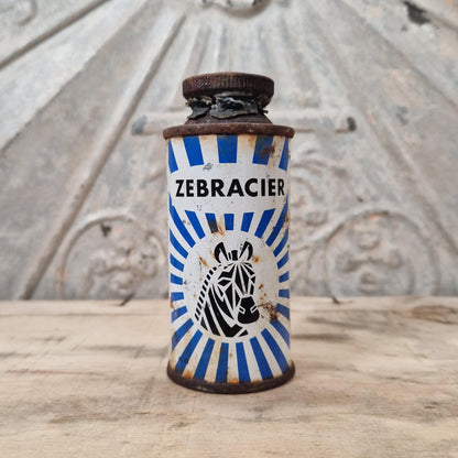 Vintage "Zebracier" tin - Reckitt, Choisy-le-Roi