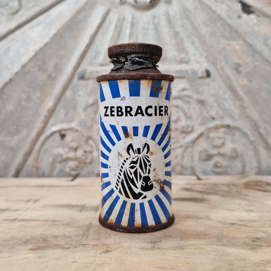 Vintage "Zebracier" tin - Reckitt, Choisy-le-Roi