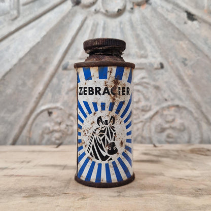 Vintage "Zebracier" tin - Reckitt, Choisy-le-Roi