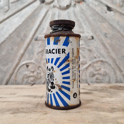 Vintage "Zebracier" tin - Reckitt, Choisy-le-Roi