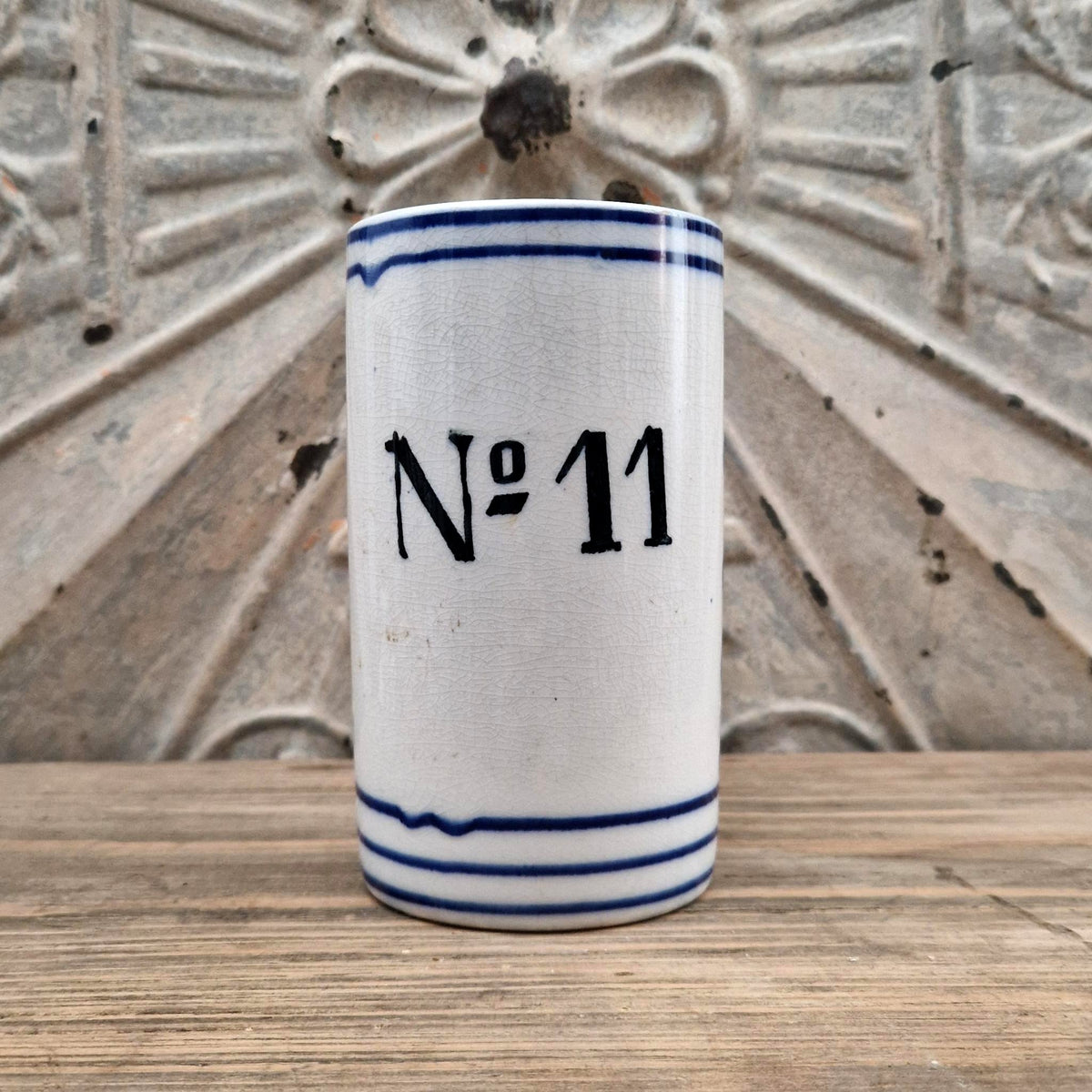Antique archer's tankard no. 11 in earthenware