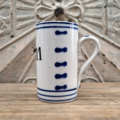 Antique archer's tankard no. 11 in earthenware