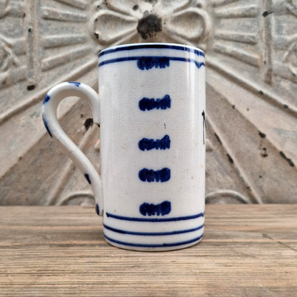 Antique archer's tankard no. 11 in earthenware