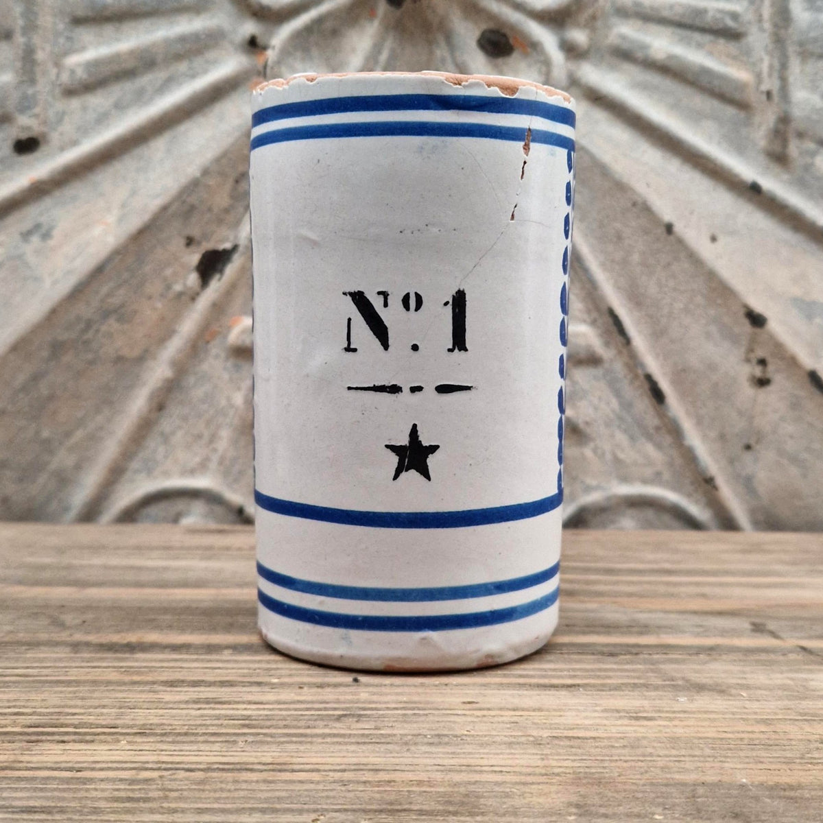 Chope d’archer n° 1 à étoile noire et feuillages bleus