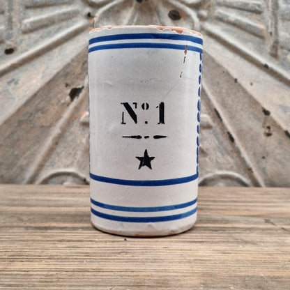 Chope d’archer n° 1 à étoile noire et feuillages bleus