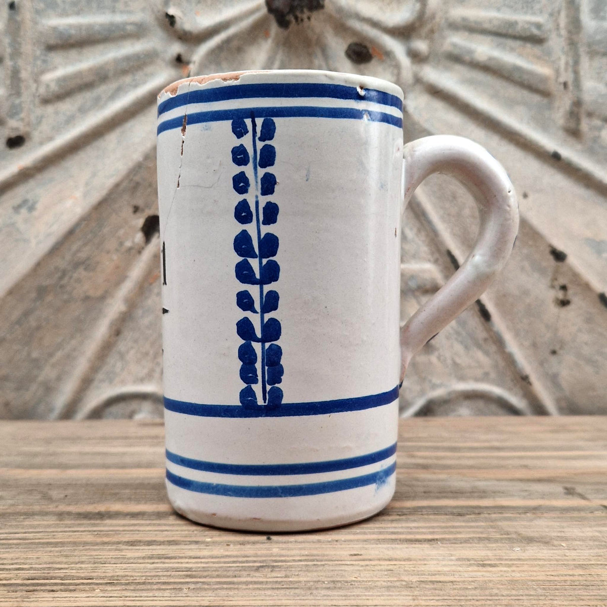 Chope d’archer n° 1 à étoile noire et feuillages bleus