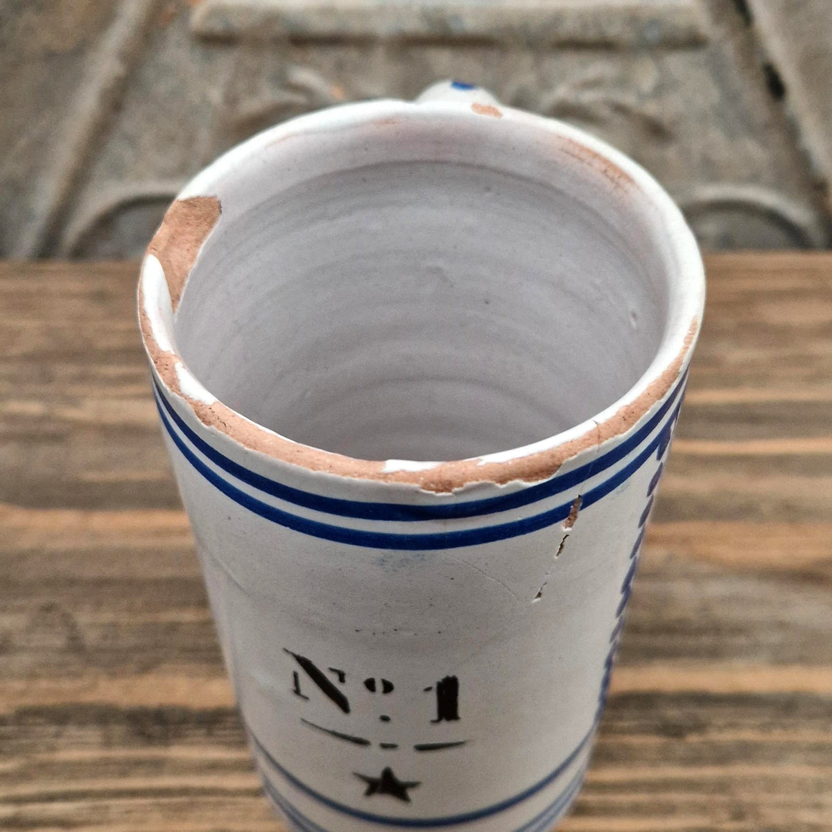 Chope d’archer n° 1 à étoile noire et feuillages bleus