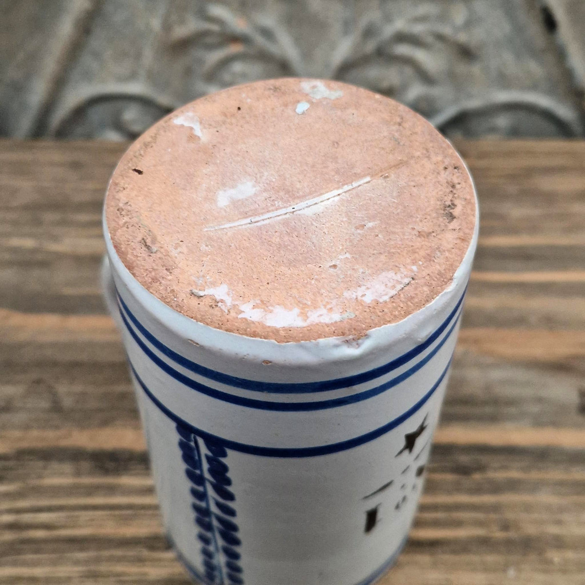 Chope d’archer n° 1 à étoile noire et feuillages bleus