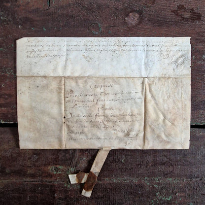 Acte manuscrit sur parchemin - Début XVIIIe siècle