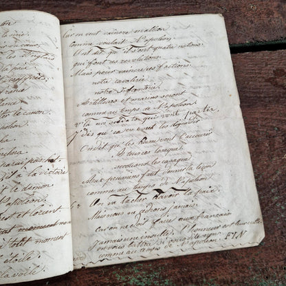 Manuscrit de chansons populaires et militaires - XIXe
