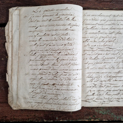 Manuscrit de chansons populaires et militaires - XIXe