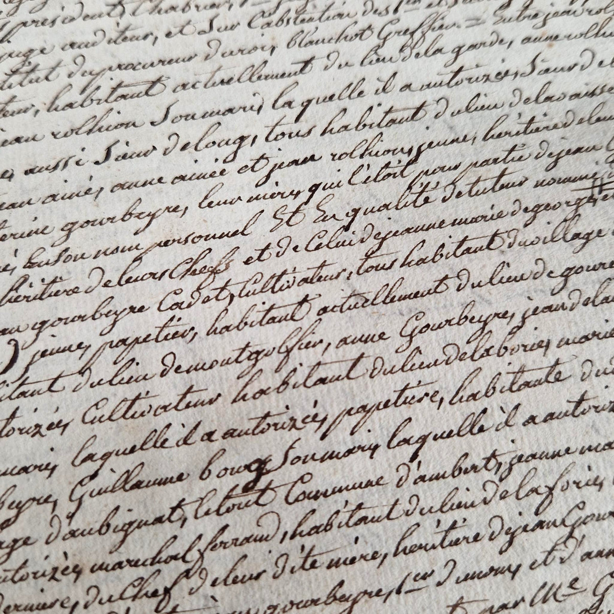 Cahier manuscrit à timbres royaux, Ambert - 1829 - 12 pages