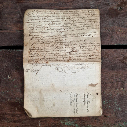 Cahier manuscrit à timbres royaux, Ambert - 1829 - 12 pages