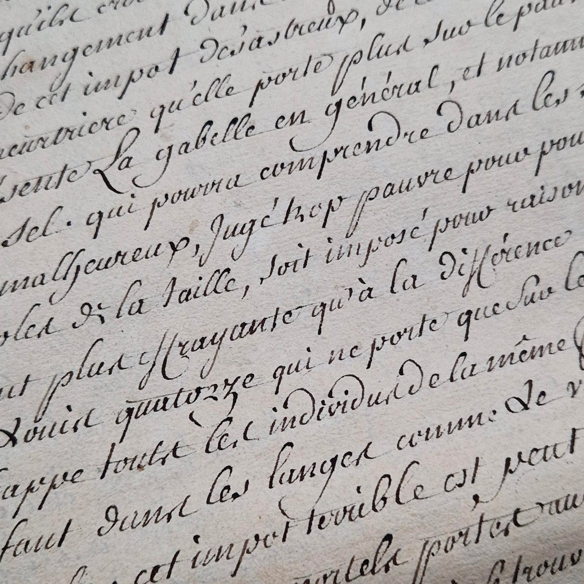 Grand cahier manuscrit - 22 pages - Fin XVIIIe (d1)