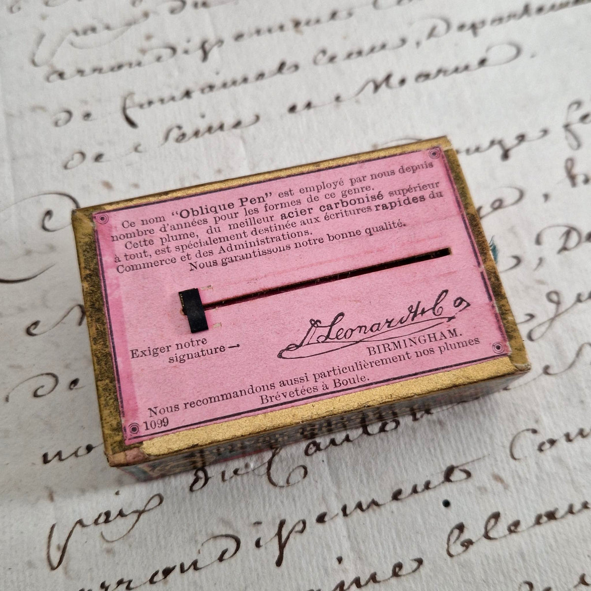 Plumes Oblique Pen - D. Leonardt & Co., Birmingham
