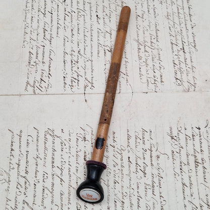 Tirette d’orgue avec bouton émaillé « Voix humaine »