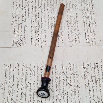 Tirette d’orgue avec bouton émaillé « Viola aetherea »