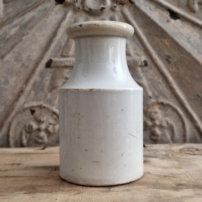 Rare Grey Dijon mustard pot - Creil & Montereau - 1856 / 1860