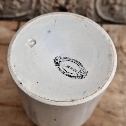 Pot à moutarde Grey aux armoiries impériales - Creil et Montereau - 1860 / 1866