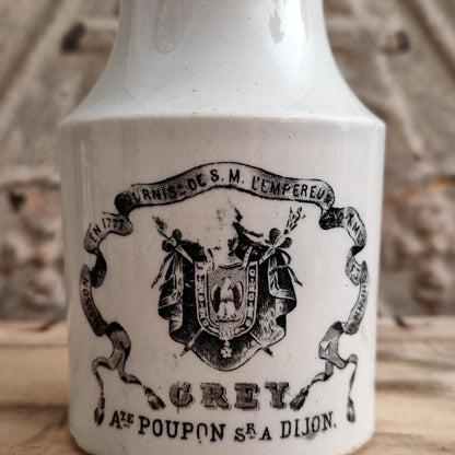 Ancien pot à moutarde Grey - Auguste Poupon successeur - 1867 / 1876