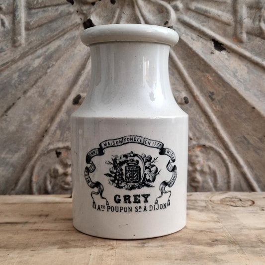 Rare Grey Auguste Poupon XXL pot - Creil & Montereau - 1877 / 1888
