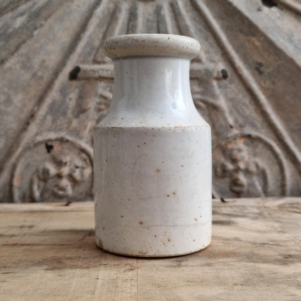 Grey Mustard Pot - Armes de Dijon - Creil & Montereau - 1877 / 1888