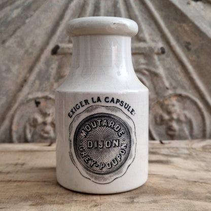 Grey-Poupon Mustard Pot - Opaque by Sarreguemines - 1890 / 1896