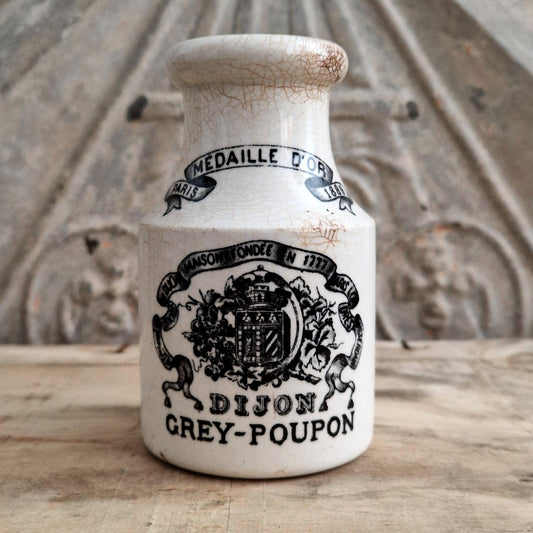 Grey-Poupon Mustard Pot - Opaque by Sarreguemines - 1889