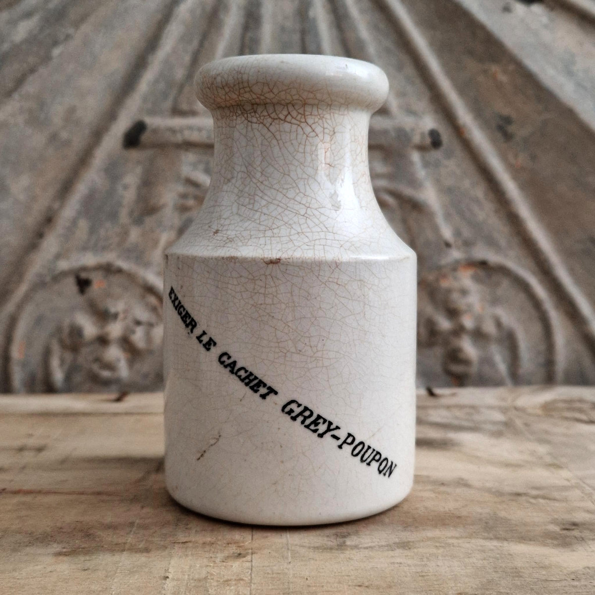 Grey-Poupon Mustard Pot - Opaque by Sarreguemines - 1889