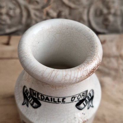 Grey-Poupon Mustard Pot - Opaque by Sarreguemines - 1889