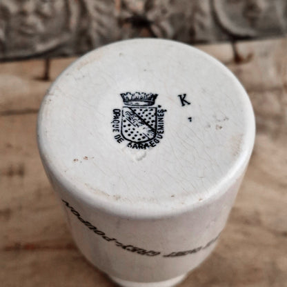 Grey-Poupon Mustard Pot - Opaque by Sarreguemines - 1889