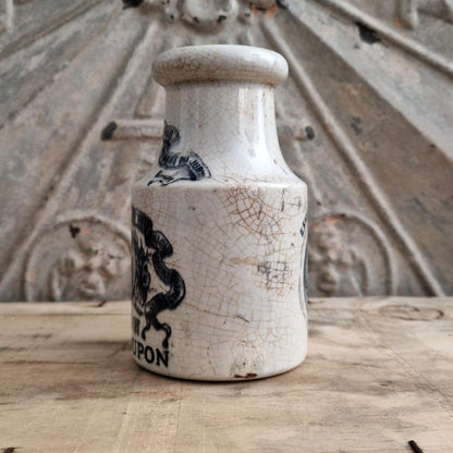 Grey-Poupon XL Mustard Pot - Digoin & Sarreguemines - circa 1900