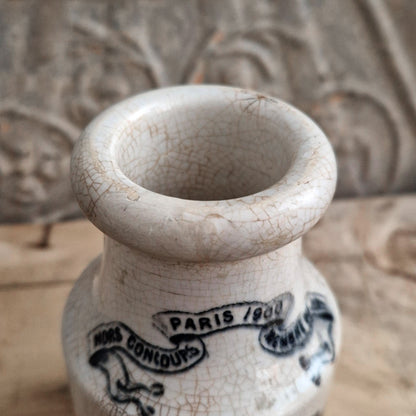 Grey-Poupon XL Mustard Pot - Digoin & Sarreguemines - circa 1900