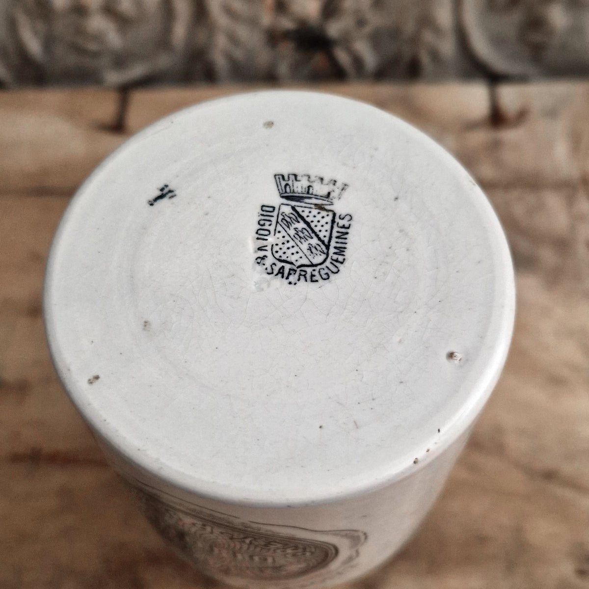 Pot à moutarde Grey-Poupon - format L - Digoin & Sarreguemines