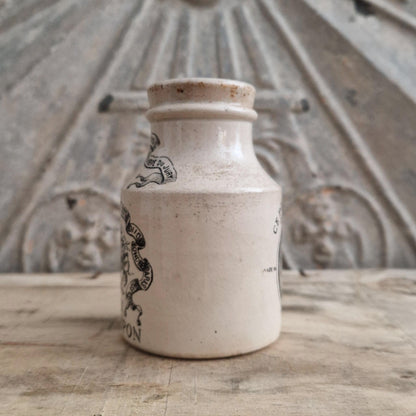 Grey-Poupon Mustard Pot - Sarreguemines, Early 20th Century