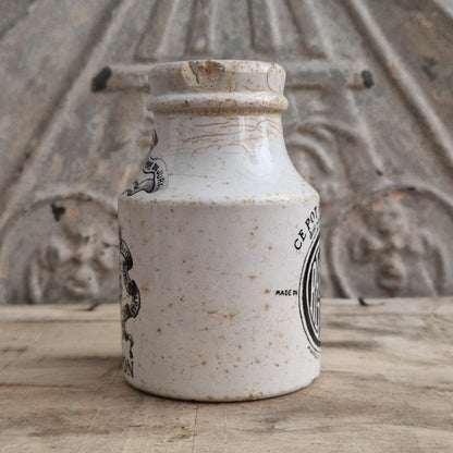 Grey-Poupon Mustard Pot - Sarreguemines - Early 20th Century