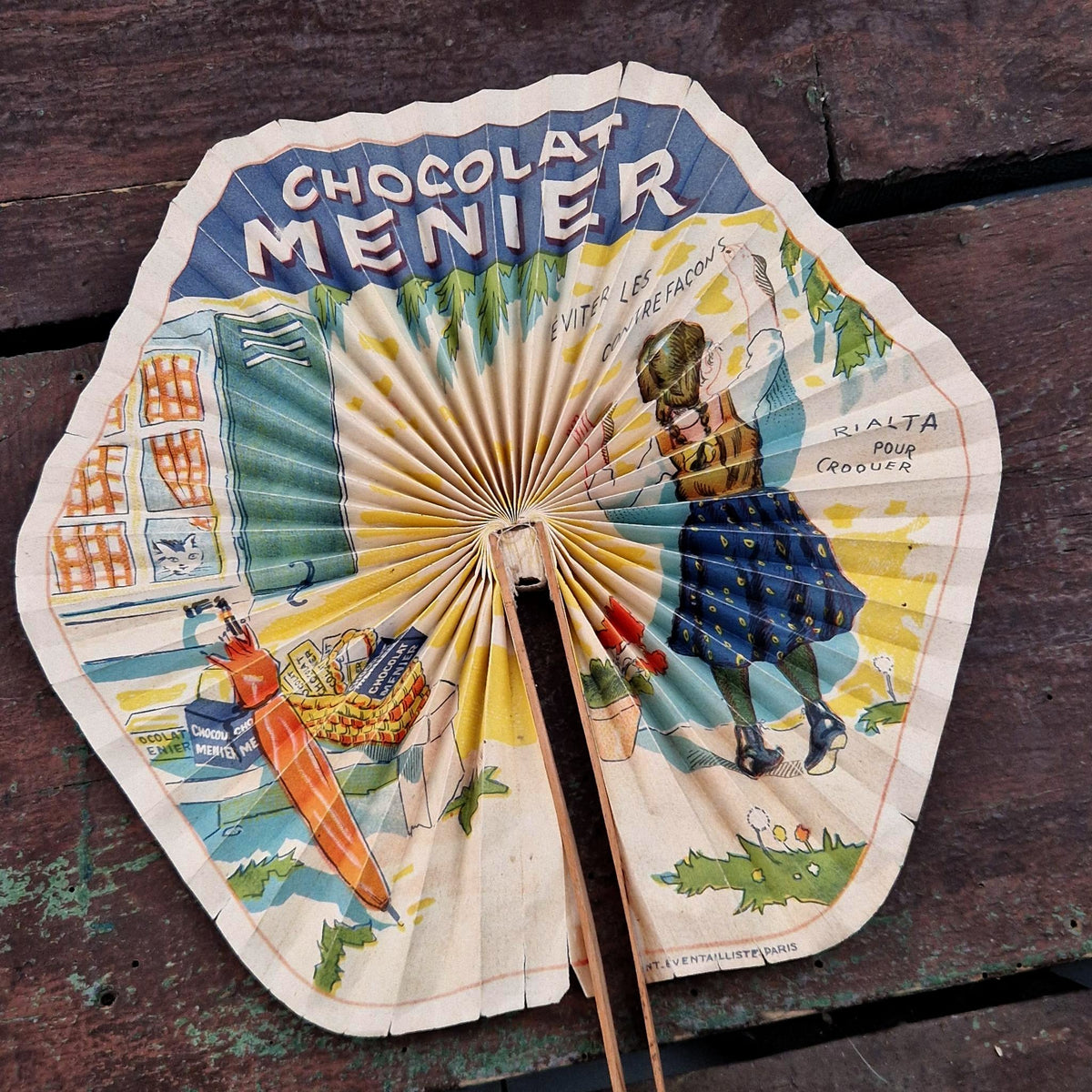 Chocolat Menier promotional fan