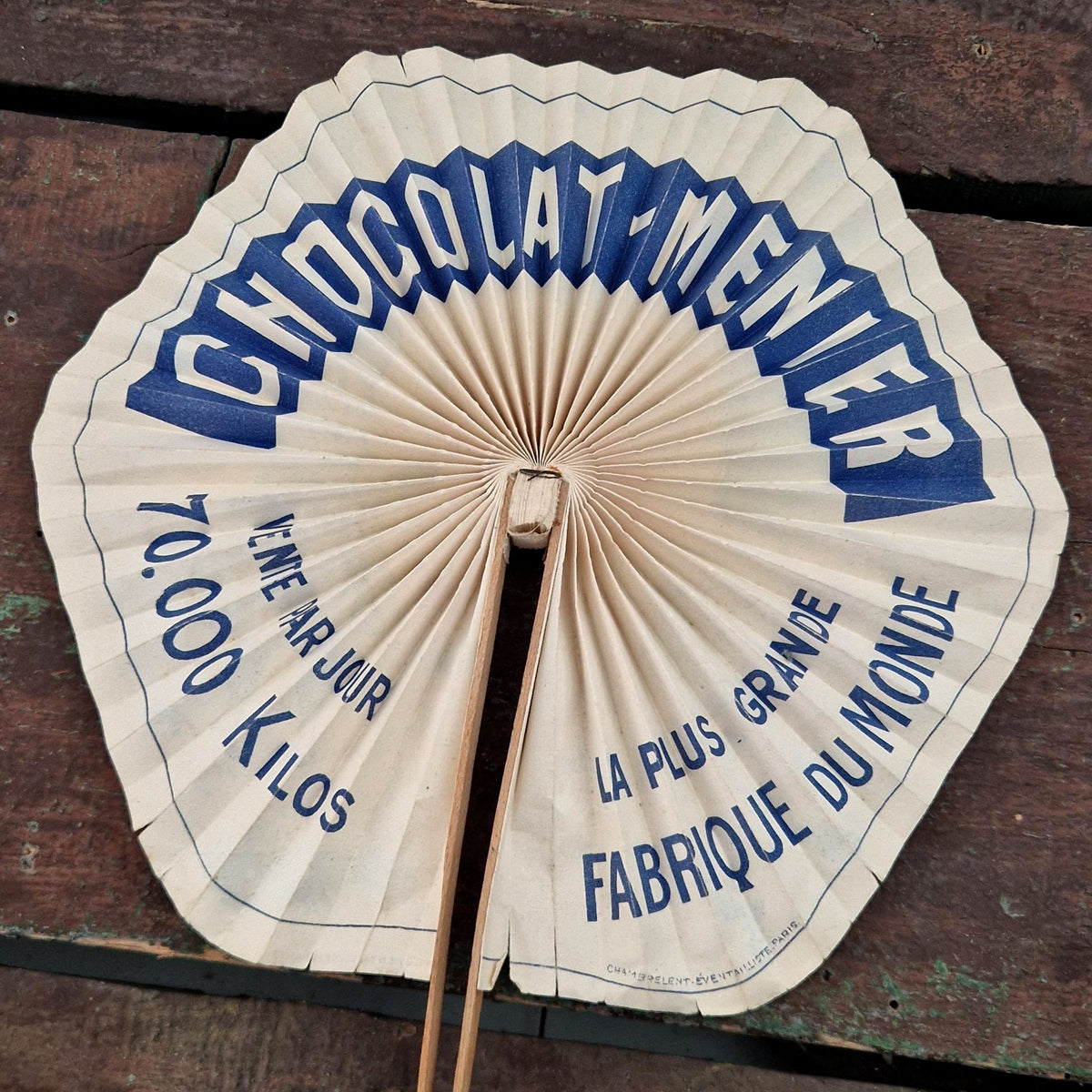 Chocolat Menier promotional fan