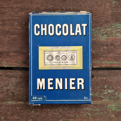 Vintage Menier Chocolate advertising tin - 5 cm bars