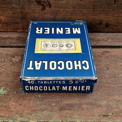 Vintage Menier Chocolate advertising tin - 5 cm bars