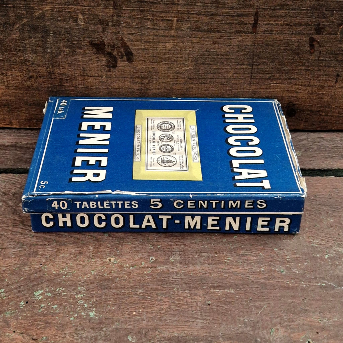 Vintage Menier Chocolate advertising tin - 5 cm bars