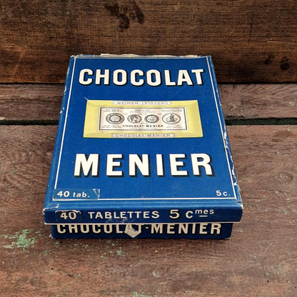 Vintage Menier Chocolate advertising tin - 5 cm bars